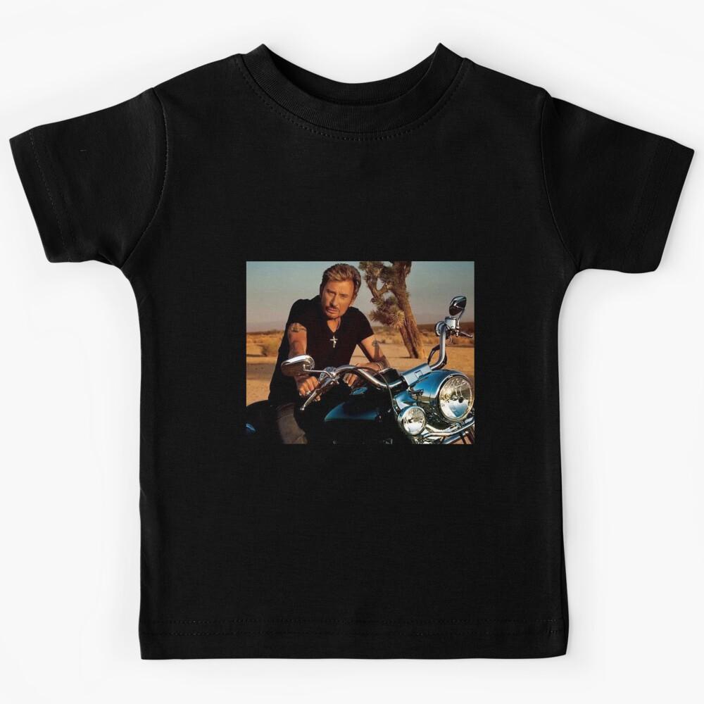 Johnny sur sa moto classique Kids T-Shirt 140