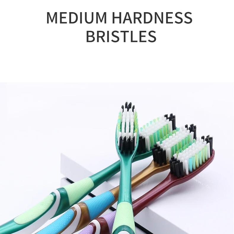 Mittelfeste Zahnbürste 30/20/10/4 Einzelverpackungen für Erwachsene Mittelfeste Zahnbürsten für Männer und Frauen