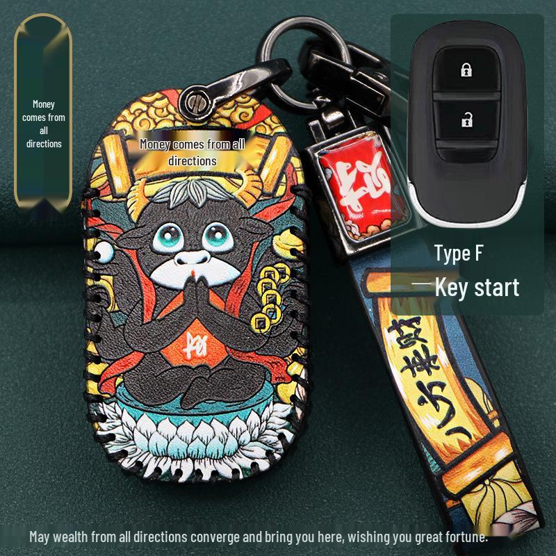 CRV Key Case for 11th Gen Accord, Civic, XRV, Haoying, & Xingge Remote Control Shell Buckle Set
