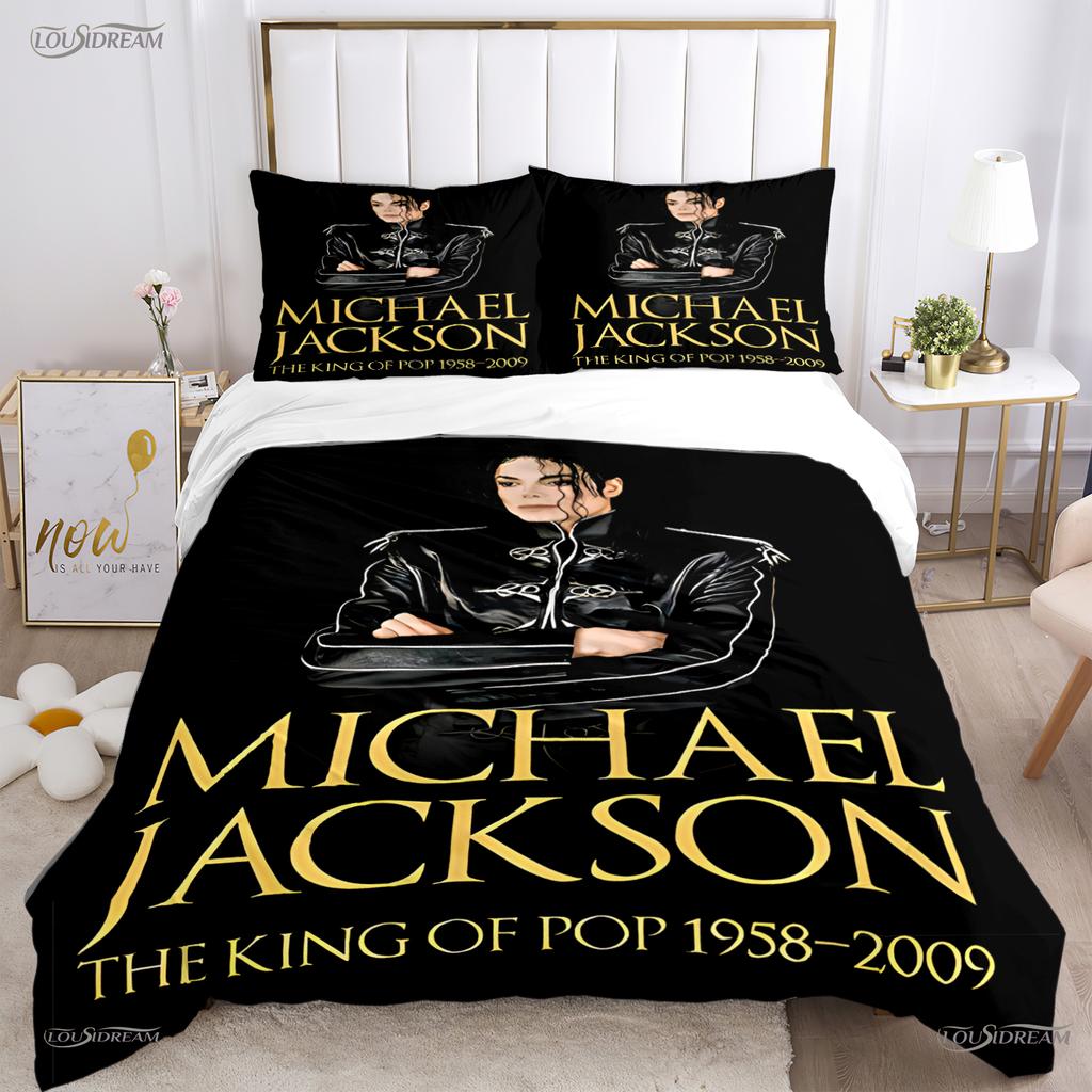Comforter Casal Michael J-Jackson All Season Comforter Bedding Set Soft And S Single/Double/Queen/King