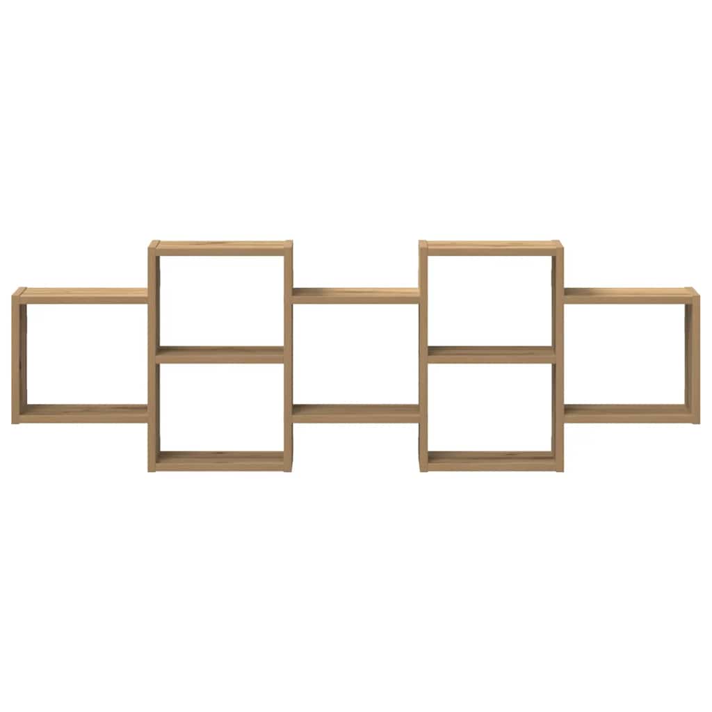 Kreatives Steck-Wandregal, Weihnachtswanddekorations-Displayregal, 129x18x42 cm