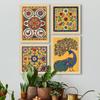 ArtX Paper Madhubani Art Paintings with Frame for Home Decor, Wall Painting for Living Room,