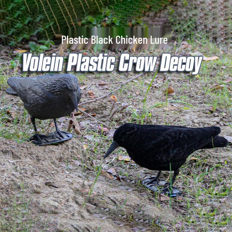 Cross-Border Simulated Crow Repellent Ornament - Halloween Natural Garden Decor, Rat Repellent, Creative Handicraft Props