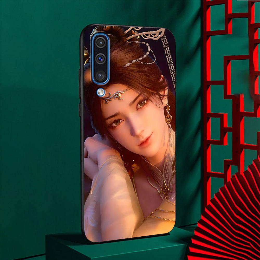 Anime Jade Dynasty Case for Samsung Galaxy A03 A04s A20 A30 A20e A70 A70s A50 A40 A30s A50s A20s A10s A10 TPU Black Phone Cover