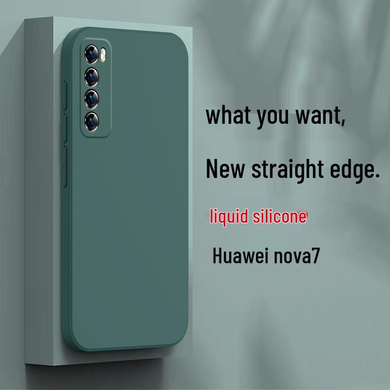 Huawei nova7 Protective Silicone Phone Case, Full Coverage Anti-Drop Cover