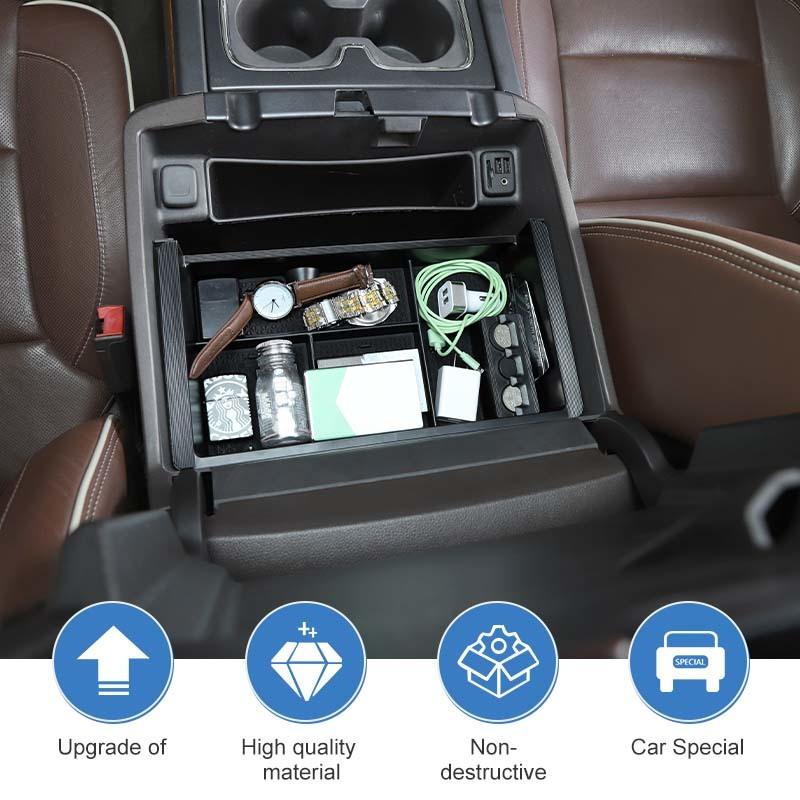 Armrest Box Storage Box Storage Box Organizer Container For  Chevy Silverado /GMC/SIERRA 2012-2018 Stowing Tidying Accessories