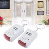 Wireless Dual Remote Motion Sensor Alarm, Infrared Security Detector for Indoor Outdoor Home Garage Burglar Alert System