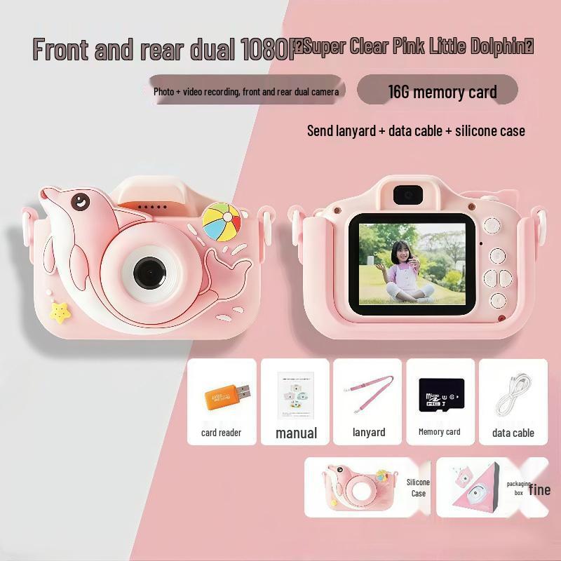 HD Cartoon Kids' Instant Print Camera for Birthdays - Digital Photography X2-DXHT