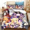 Anime Date A Live Bedding Set 3D Printed Suitable for Bedroom Duvet Cover Set With Pillowcases Kids Home Textile
