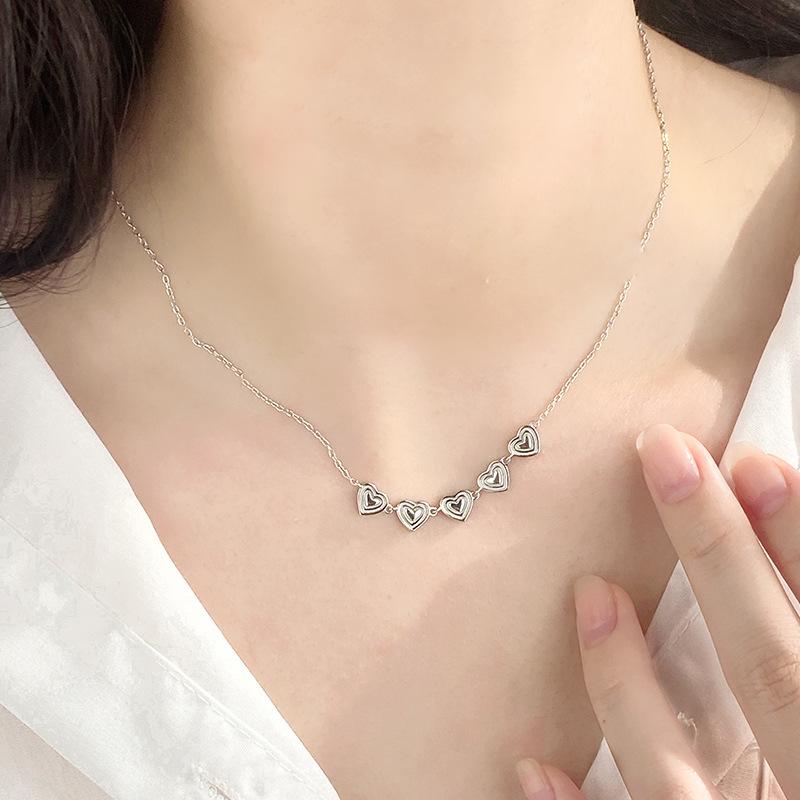 Koreanische Süße Liebeskette Damen Neue Leichte Luxus Nischen Halskette Armband