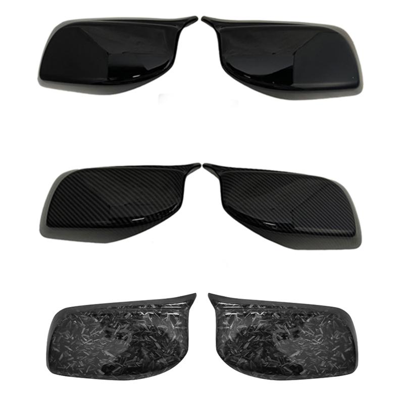 Capa de espelho retrovisor de carro de fibra de carbono para porta de asa, capa de espelho lateral, capa de concha para BMW E60 E61 E63 E64, modelo da série 5 2004-2008