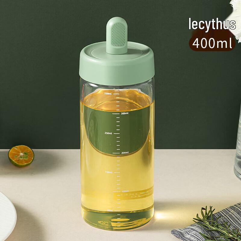 Chui Da Huang Bamboo Green Stone Glass Oil Dispenser