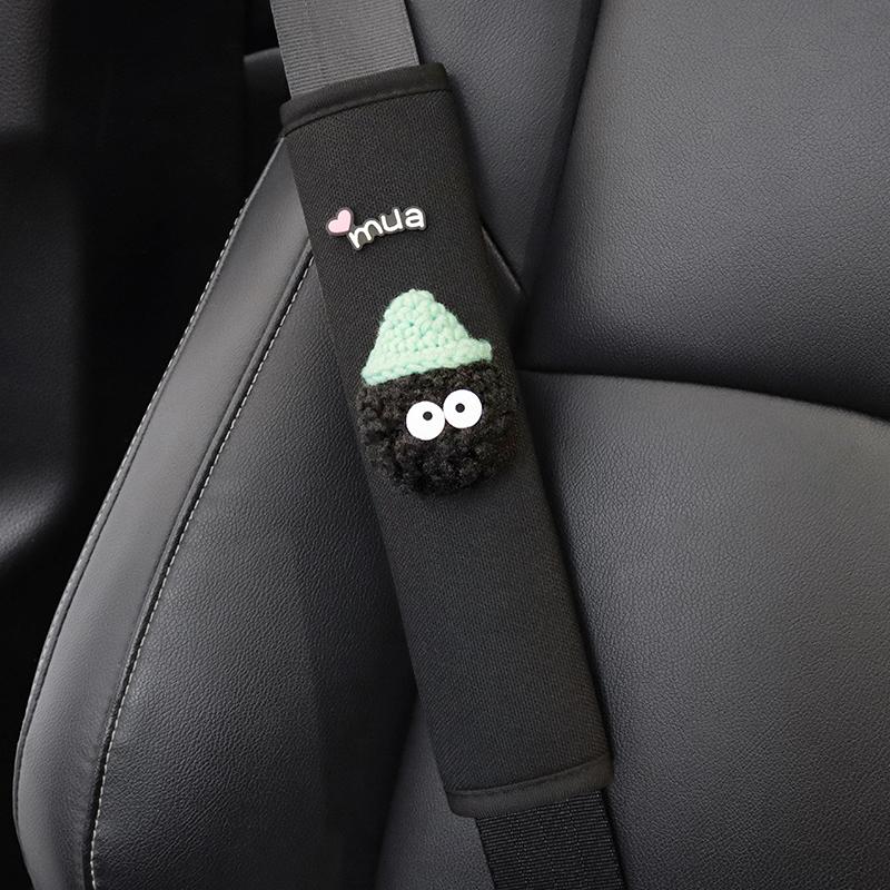 1pc Cute Cartoon Toy Ball Car Seatbelt Cover Seat Belt Harness Cushion Auto Shoulder Strap Protector Pad for Children/ Kids