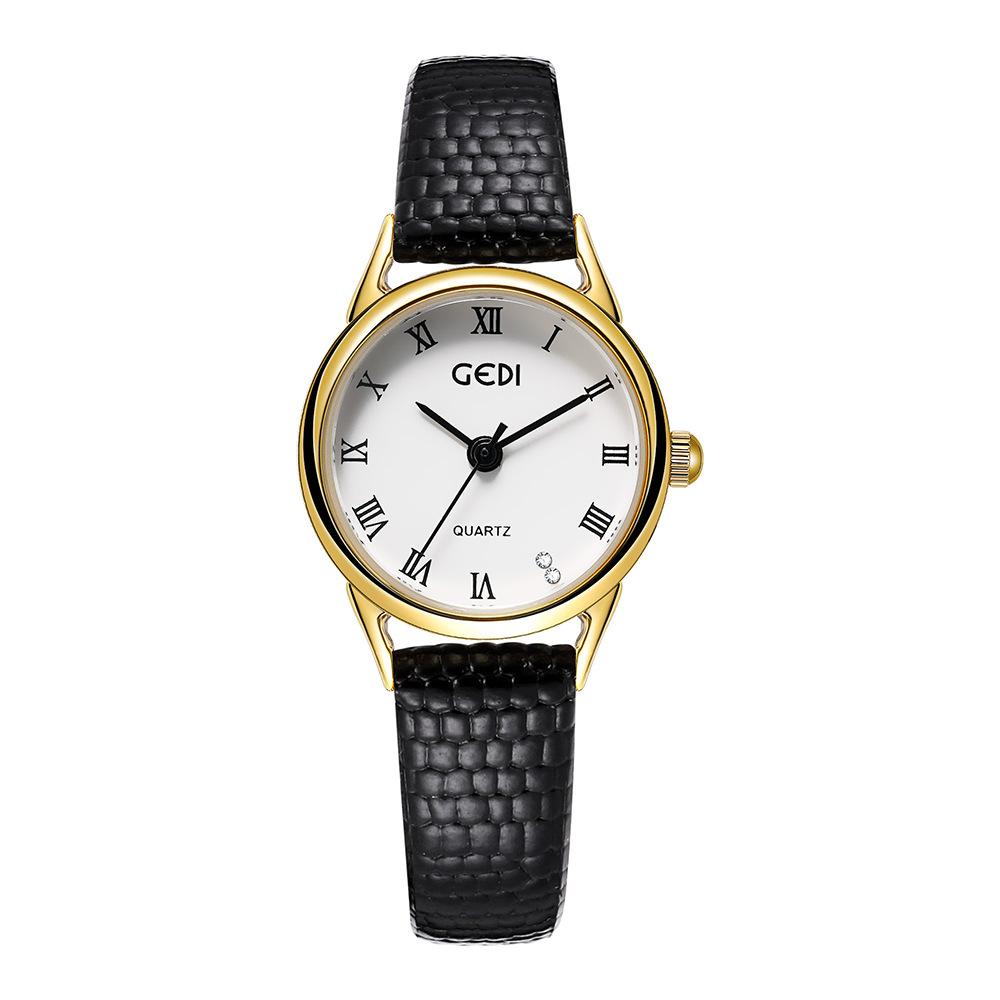Medieval Small Plate Stainless Steel Mesh Belt Women'S Creative Rhinestone Roman Scale Retro Quartz Watch