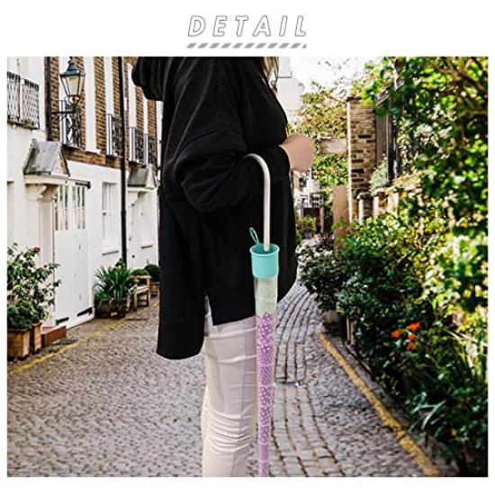 takenoco Rain Umbrella Cover for Long Navy Umbrellas,