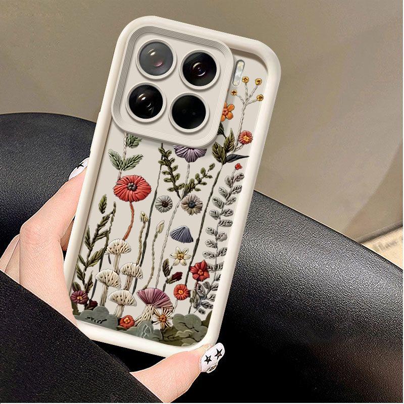 INS Embossed Floral Painted Phone Case For Motorola Moto Edge 50 Pro 60 Fusion Stylus 40 Neo 70 G84 G85 G54 G75 G05 G34 G56 G86