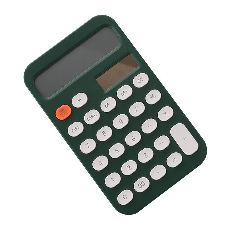 Compact 12-Digit Calculator, Portable and Vibrant, Ideal for Students and Office Use