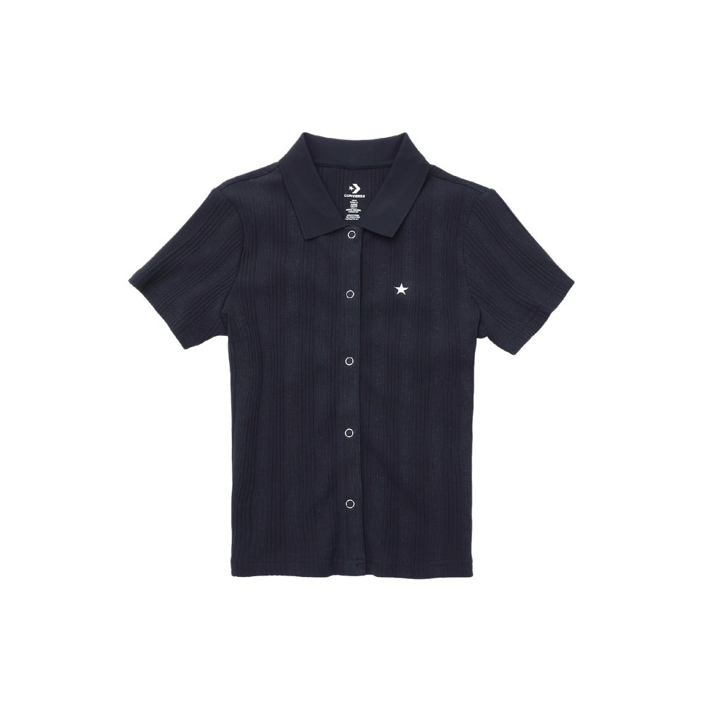 Converse Shirts Women s Dark Blue GHM Lapel Moderate WCJ774-GHM M