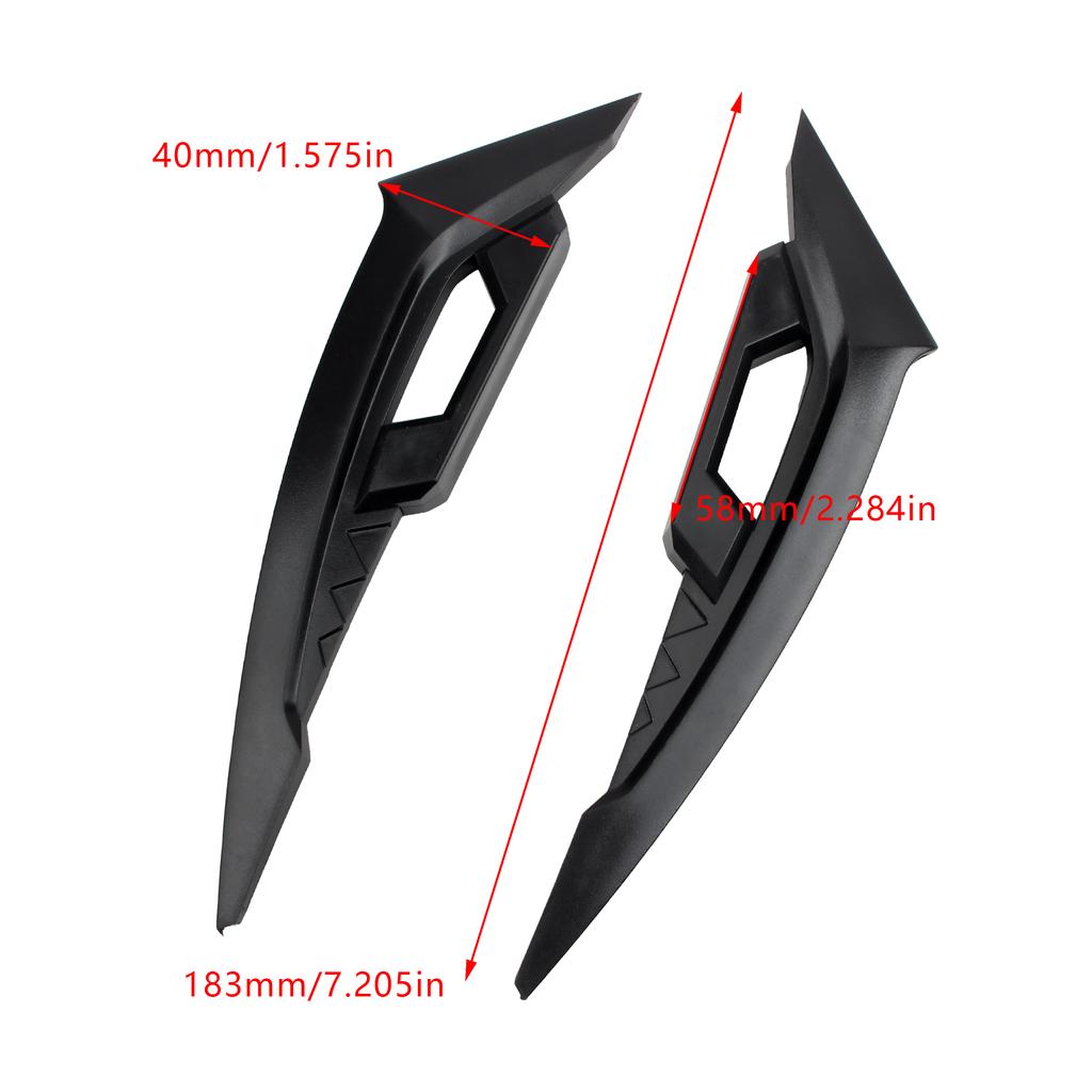 Universal Motorcycle Winglets Front Side Spoiler Aerodynamic Wing Motorbike Fixed Wind Wing Enduro For 250SR Moto Accesorios