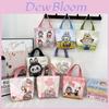 Labubu Canvas Bag For Kids With Breathable Material And Animal Print For Daily Use