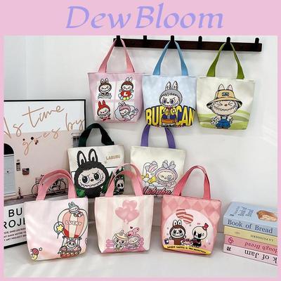 Labubu Canvas Bag For Kids With Breathable Material And Animal Print For Daily Use