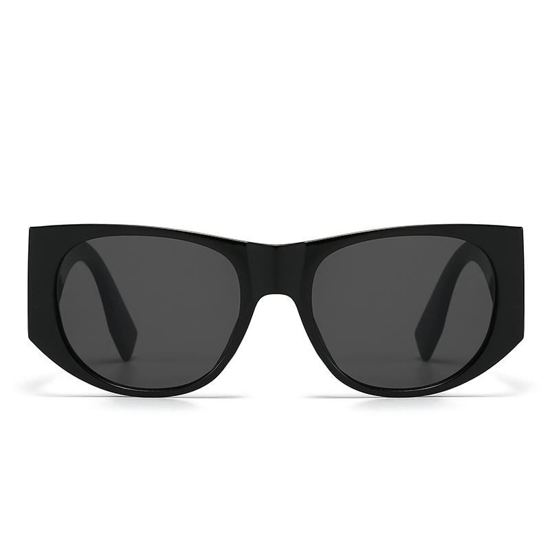  New Modern Retro Large Square Frame Metal Accessories Sunglasses 9217