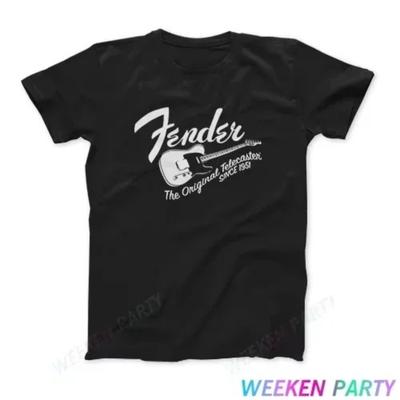 Camisetas 2025 Se Venden Bien en Verano Fender Guitarra Original Telecaster Desde 1951 Instrumento Camiseta de Algodón Puro