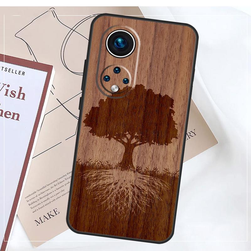 Tree Flower Bamboo Wood Case For Honor Magic 8 7 5 6 Pro Win RT 50 70 90 200 400 Lite X8b X8c X9a X9b X9c X9d Cover