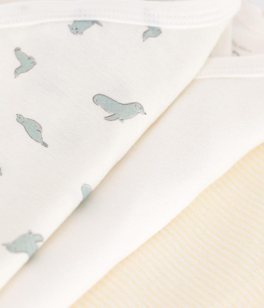 Short Sleeve Body Set A0CB9 Multicolor 1 6 Months 67cm [Petit Bateau] 3-Piece