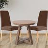 Cover For Chair Narrow Backrest Velvet Plush Thick Brown