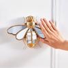 Golden Bee Mirror Creative Resin Artwork Insect Pendant Wasp Mirror Wall Decorative Background Bedroom Wall Hanging Decoration