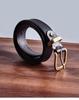 Men's Handmade Retro Leather Belt with Brass Buckle - Genuine Cowhide, Versatile and Trendy for Casual Wear