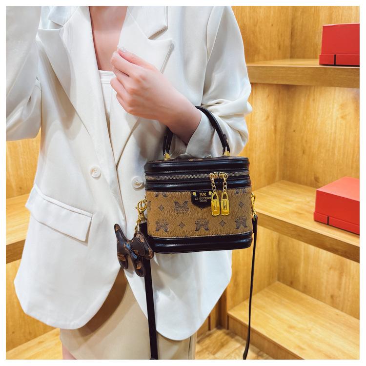 

Сумка-ведро новая высококлассная модная портативная сумка-мессенджер нишевая сумка-цилиндр для поездок 11cm*19cm*16cm