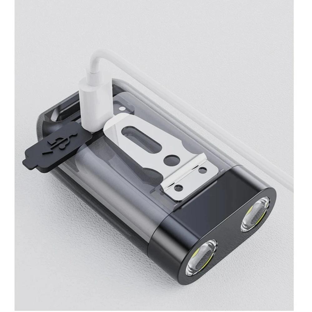 Super Bright LED Flashlight Type-C USB Rechargeable Flashlights Outdoor Emergency Torch Keychain Lights Waterproof Flashlight