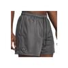 Under Armour Solid Color Training Mesh Breathable Mid Waist Casual Shorts Men Shorts Castle-Rock 1383355-025