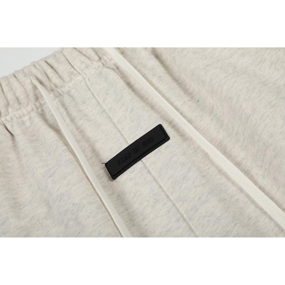 Fear of God Essentials Roter Buchstabenaufdruck Schweißshorts Unisex Locker Baumwolle Kordelzug Elastische Taille Lässige Sportshorts