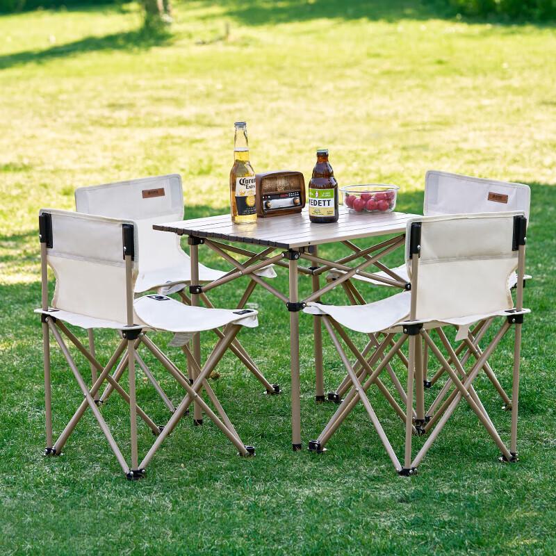 ShangKaoJia Camping Tent and 5-Piece Table Chair Set
