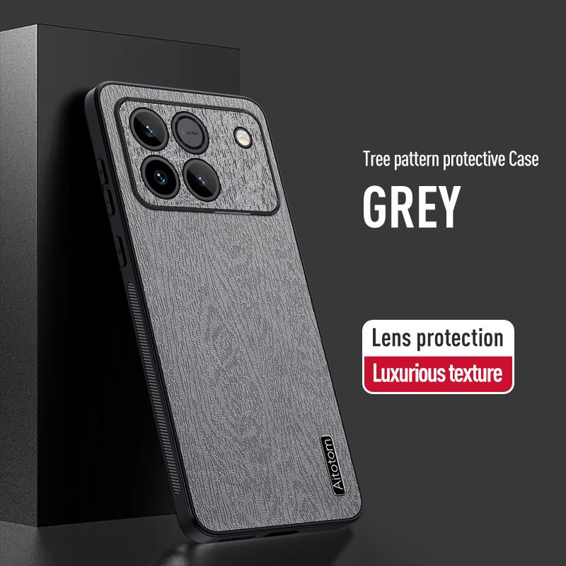 Luxury Tree Grain Leather Phone Case For Honor Win RT Shockproof Anti-fall Lens Full Protection Cover Bumper For Honor Win RT