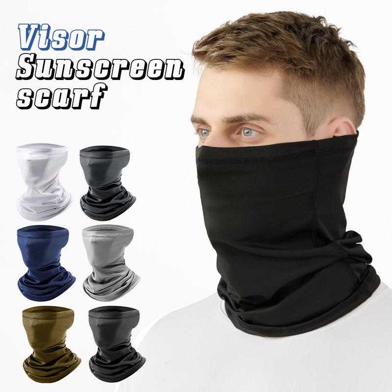 Mountain Bib Face Mask Sunblock Ice Silk Bandana Breathable Sun Protection Outdoor Sports Fishing Magic Scarf Men Women