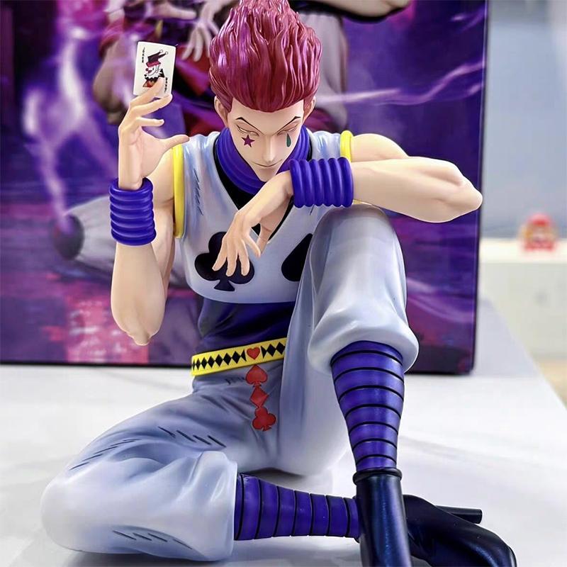 

2025 New Sitting Pose For Hisoka Anime Figure Articulated Model Anime Merchandise Desktop Decoration Toy Gift Holiday Present