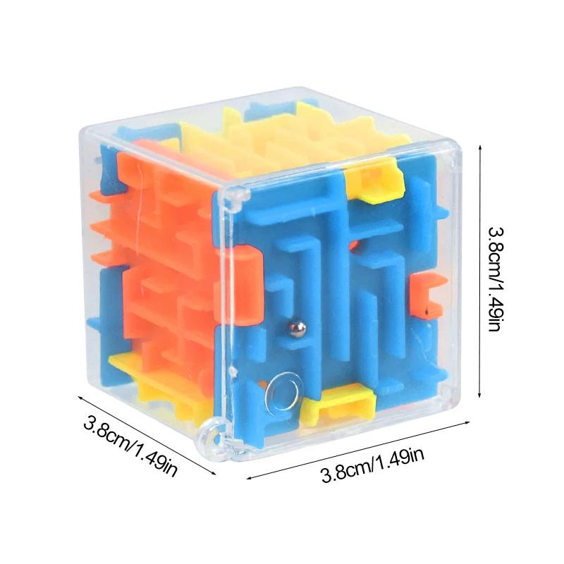 1/2/4pcs 3D Cube Maze Cube Maze Puzzle Breakthrough Toys for Children Toys for Boys and Girls Holiday Party Gifts
