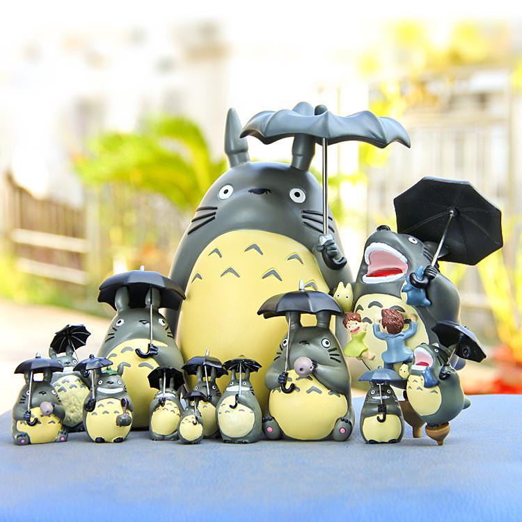 Neighbor My Totoro With Umbrella Pvc Action Figures Model Toy Decoration Gifts