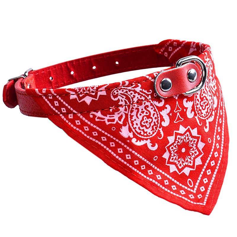Adjustable Pet Dog Puppy Neck Scarf Bandana Collar Neckerchief RD M