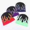 Winter New Flame Knit Hat Men's Hip Hop Street Outdoor Riding Cap Warm Knitted Hat