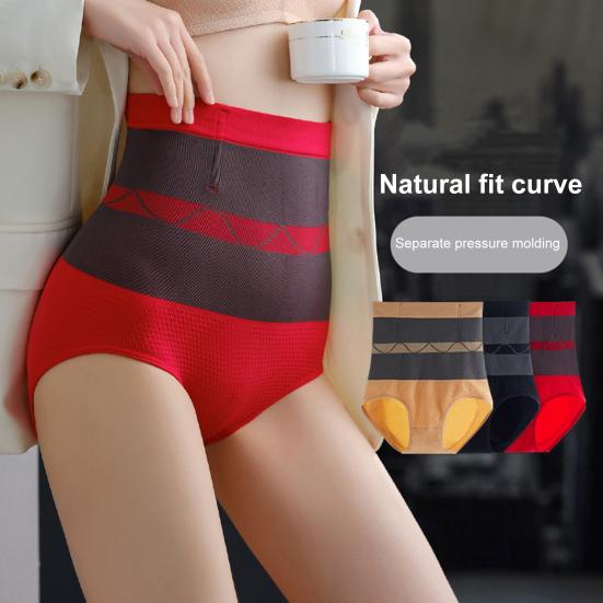 

Patchwork Color Women Panties Fat Burning Butt Lifting S-Shaped High Waist XL чёрный