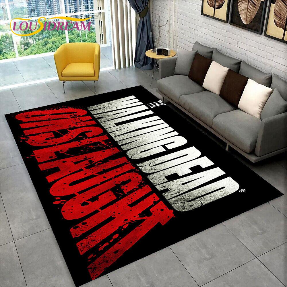 The Walking Dead Horror Area Rug Large,Carpet Rug for Living Room Bedroom Sofa Doormat Decoration,Kids Play Non-slip Floor Mat