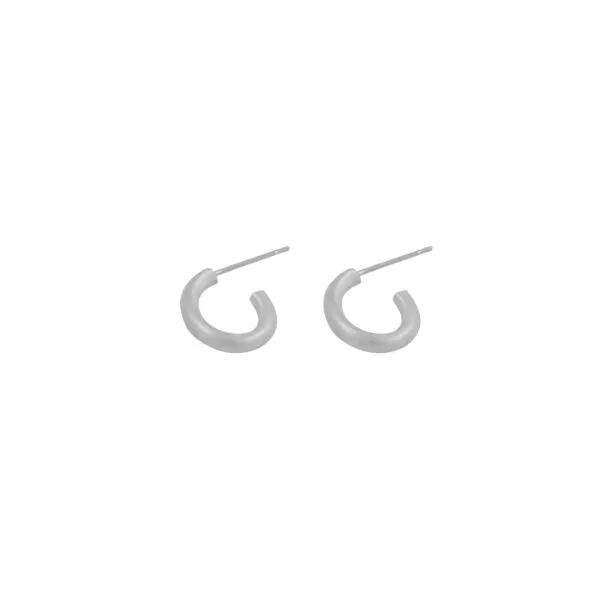 Oval Hoop Earring S (925 Silver)