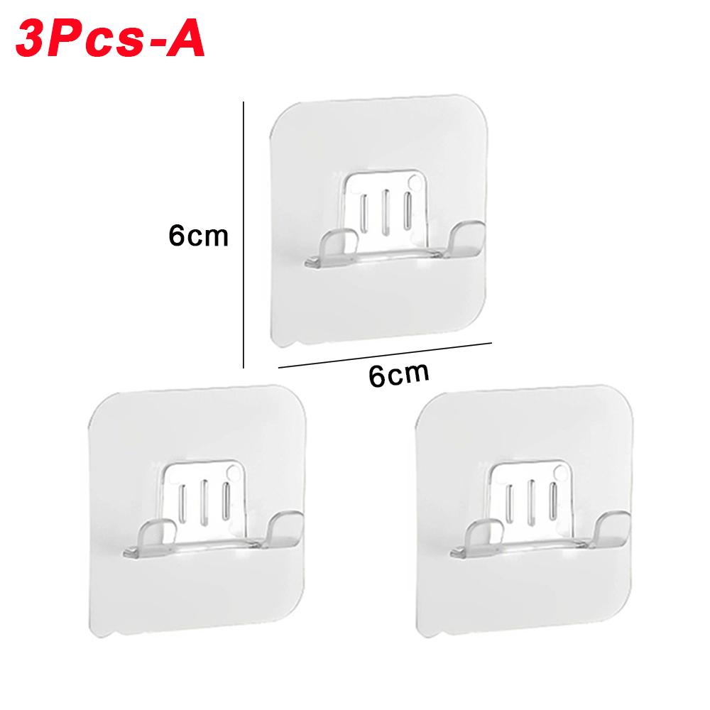 6/1 STÜCKE Wandmontierter Rasiererhalter Aufbewahrungshaken Schlagfreie Wandbehang Lagerregale Home Badezimmer Regal Organizer Zubehör