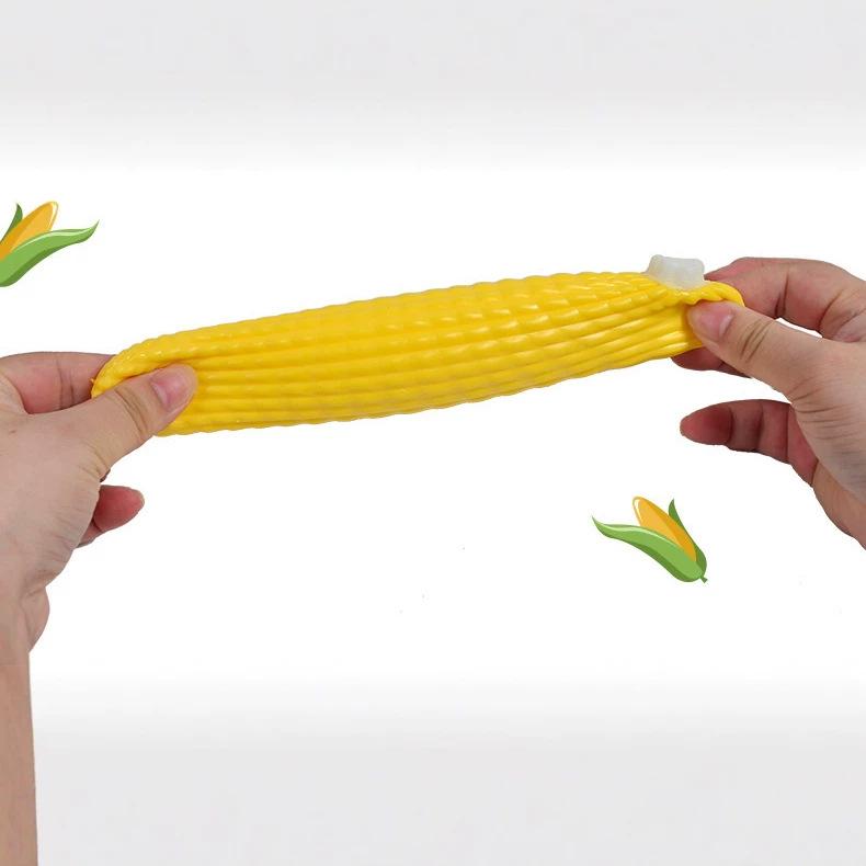 High Quality Creative Realistic Corn Tpr Soft Stretch Sensory Toy For Stress Relief Anxiety Squeeze Pull Decompression Fun
