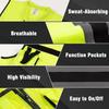 High Visibility Multi Pocket Oxford Fabric  Safety Vest for Night Riding Safety Vest